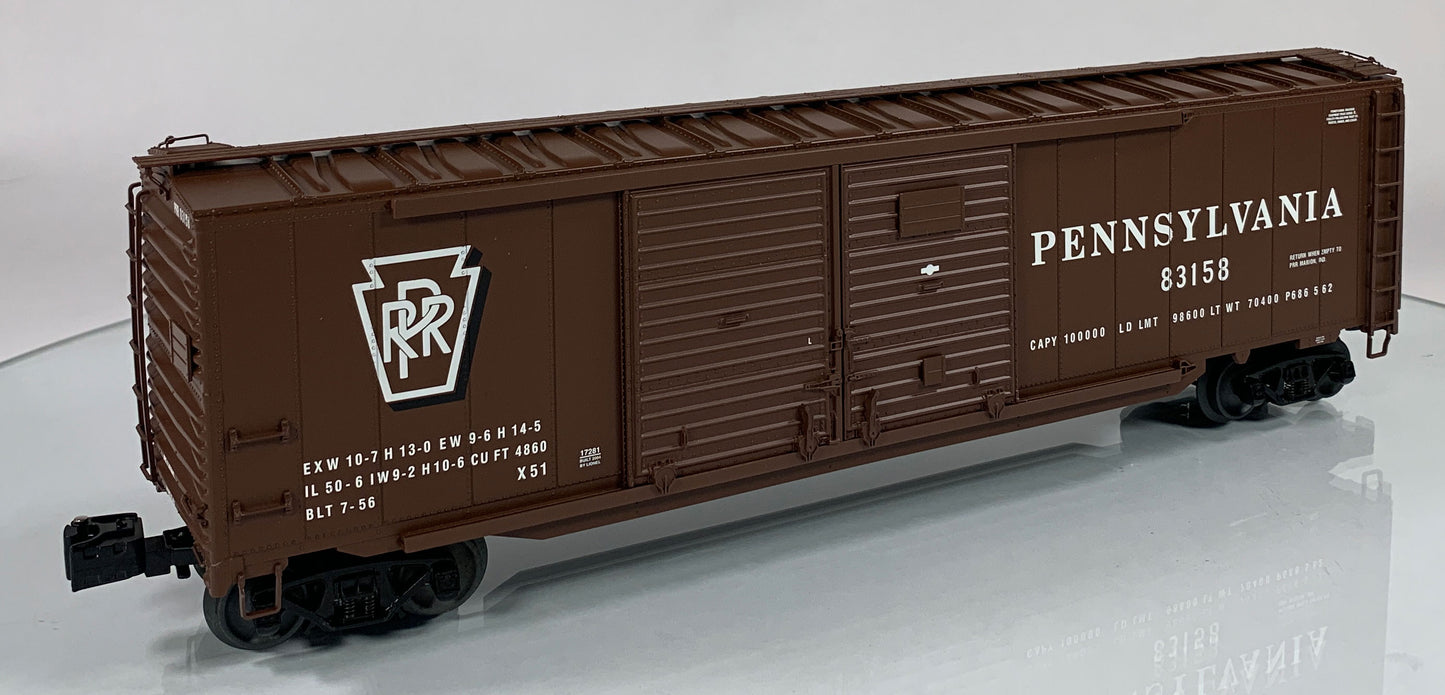 LIONEL • O GAUGE • 2004 Pennsylvania Double Door Boxcar 6-17281 • NEW OLD STOCK