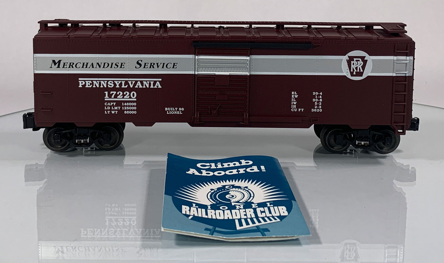 LIONEL • STD O GAUGE • 1996 Pennsylvania Merchandise 6-17220 • NEW OLD STOCK