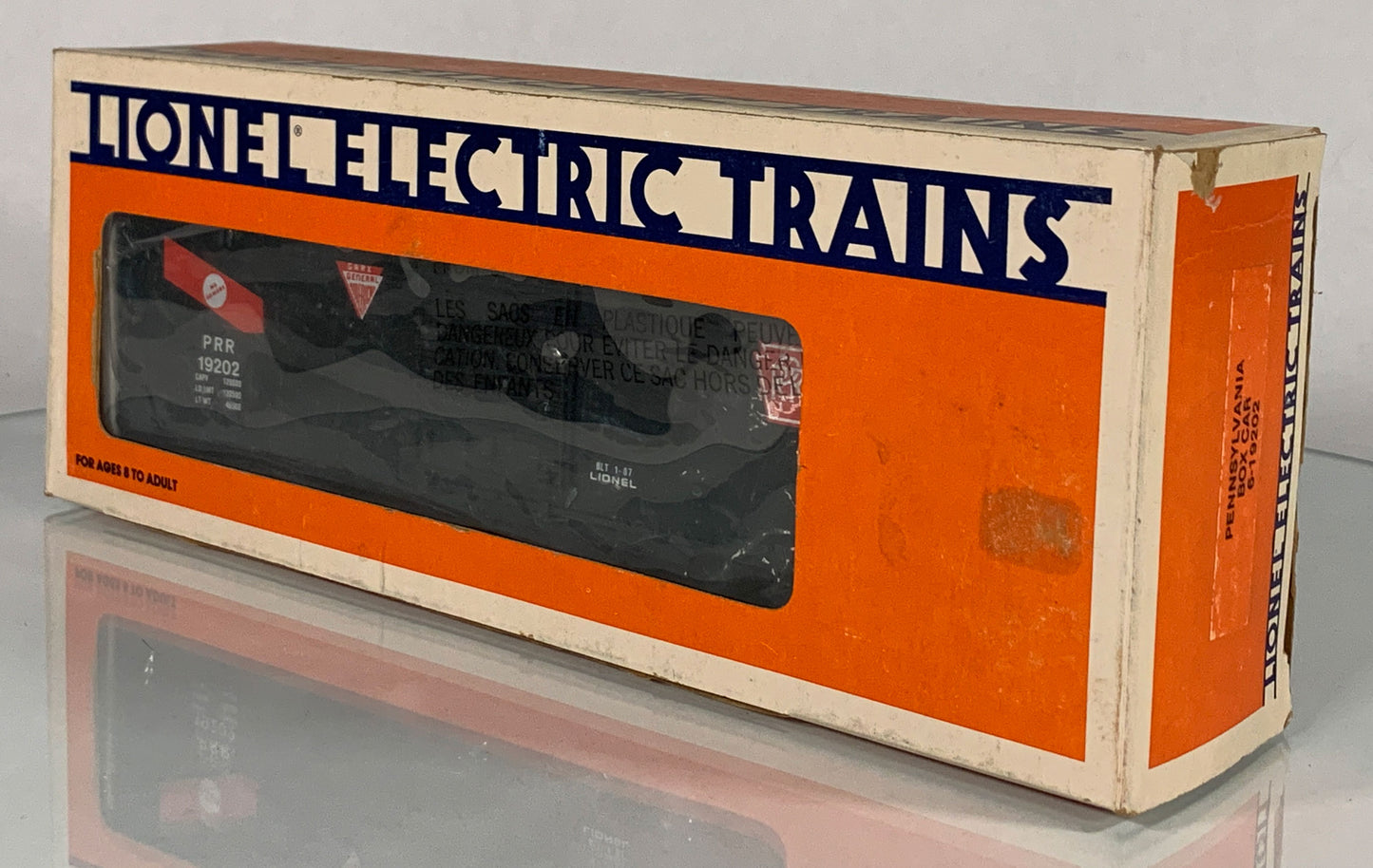 LIONEL • O GAUGE • 1987 Pennsylvania Boxcar 6-19202 • NEW OLD STOCK
