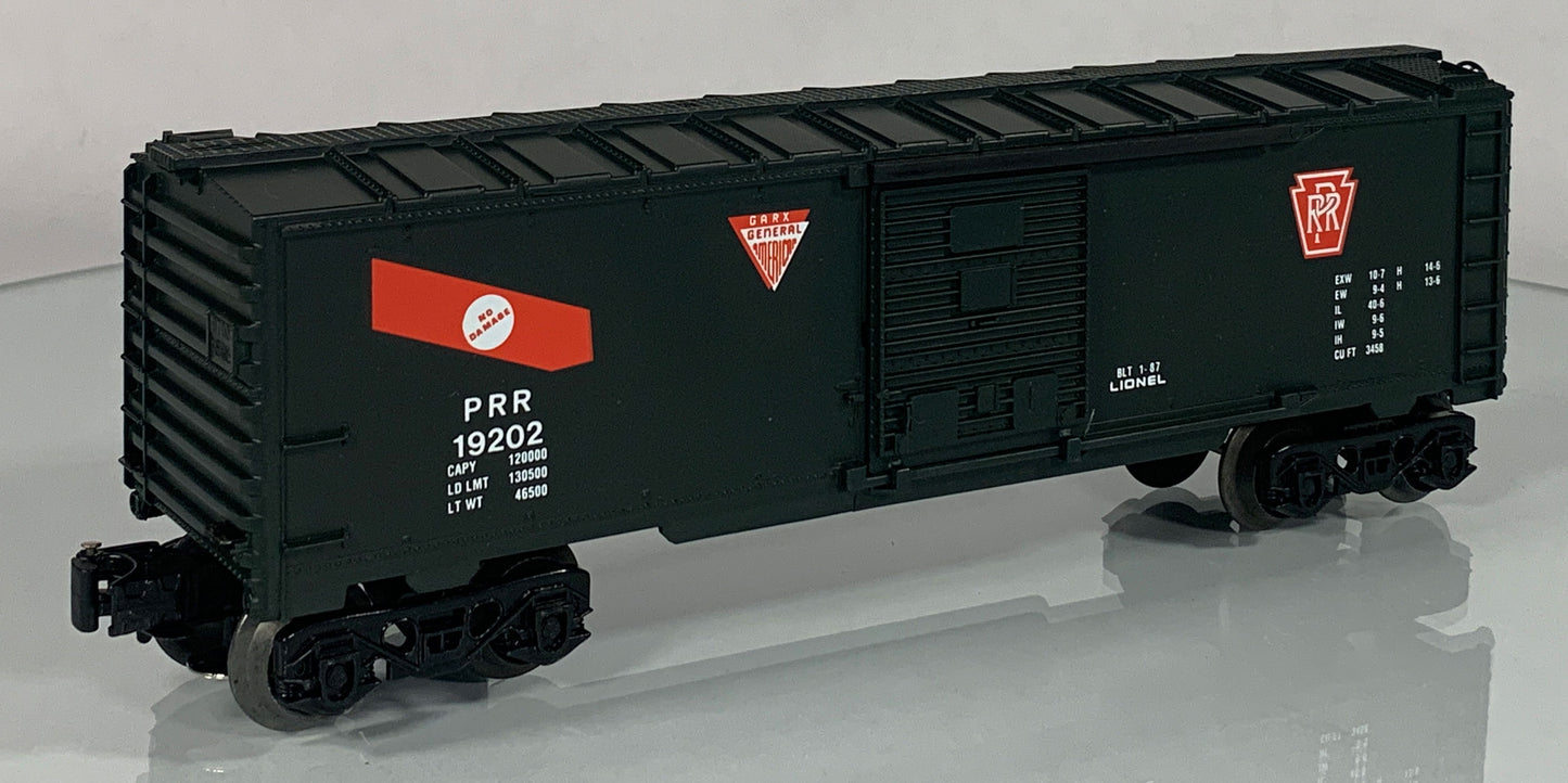 LIONEL • O GAUGE • 1987 Pennsylvania Boxcar 6-19202 • NEW OLD STOCK