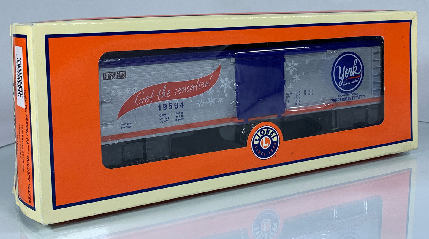 LIONEL • O GAUGE • 2010 York Peppermint Patty Reefer 6-19594 • NEW OLD STOCK
