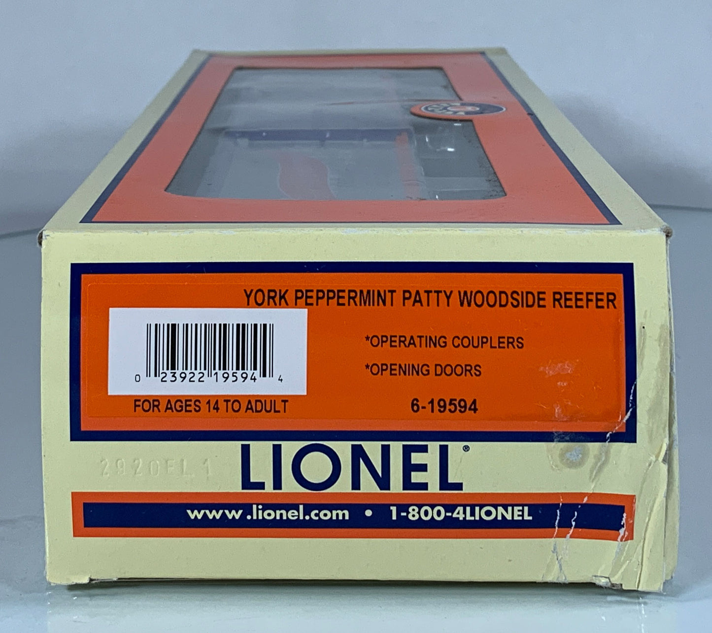 LIONEL • O GAUGE • 2010 York Peppermint Patty Reefer 6-19594 • NEW OLD STOCK