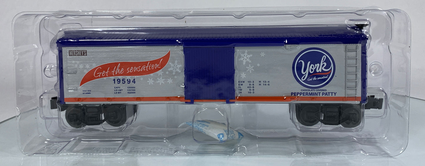 LIONEL • O GAUGE • 2010 York Peppermint Patty Reefer 6-19594 • NEW OLD STOCK