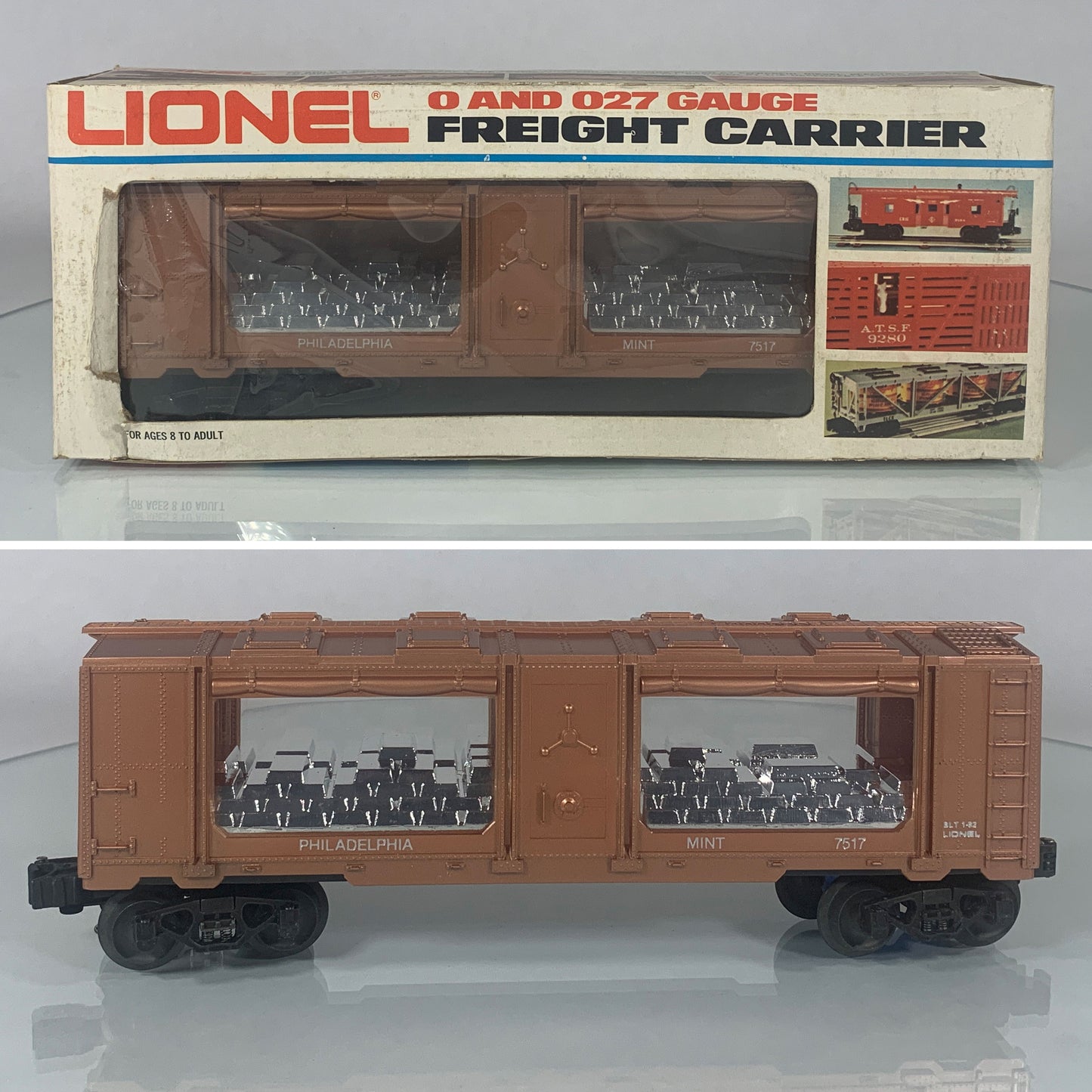 LIONEL • O GAUGE • 1982 Philadelphia Mint Car 6-7517 • NEW OLD STOCK