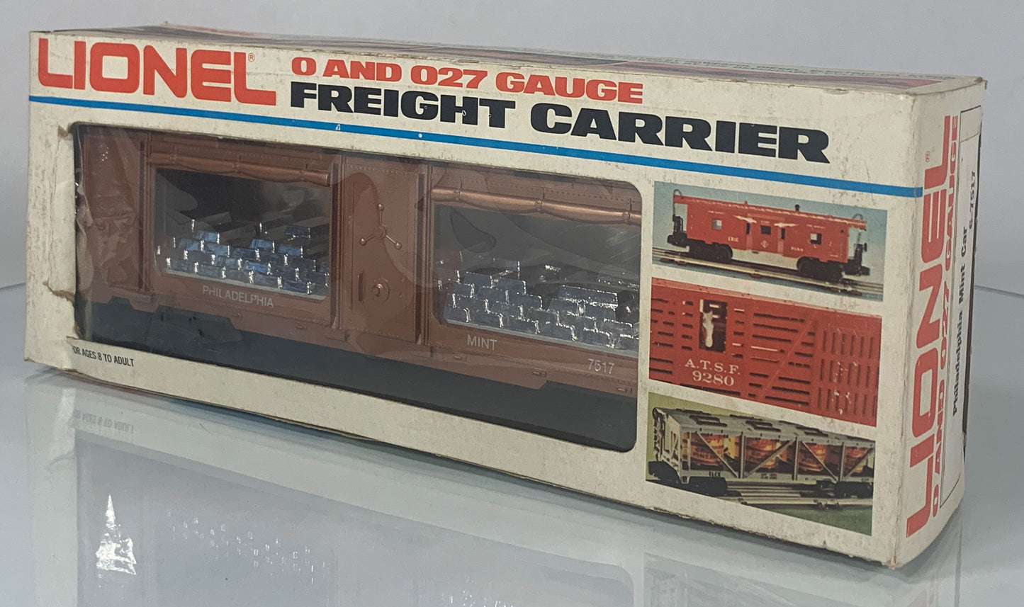 LIONEL • O GAUGE • 1982 Philadelphia Mint Car 6-7517 • NEW OLD STOCK