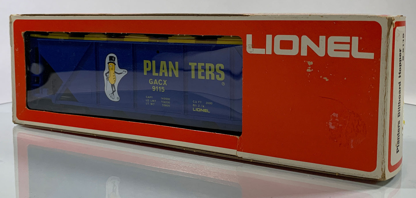 LIONEL • O GAUGE • 1974 Planters Billboard Hopper 6-9115 • NEW OLD STOCK