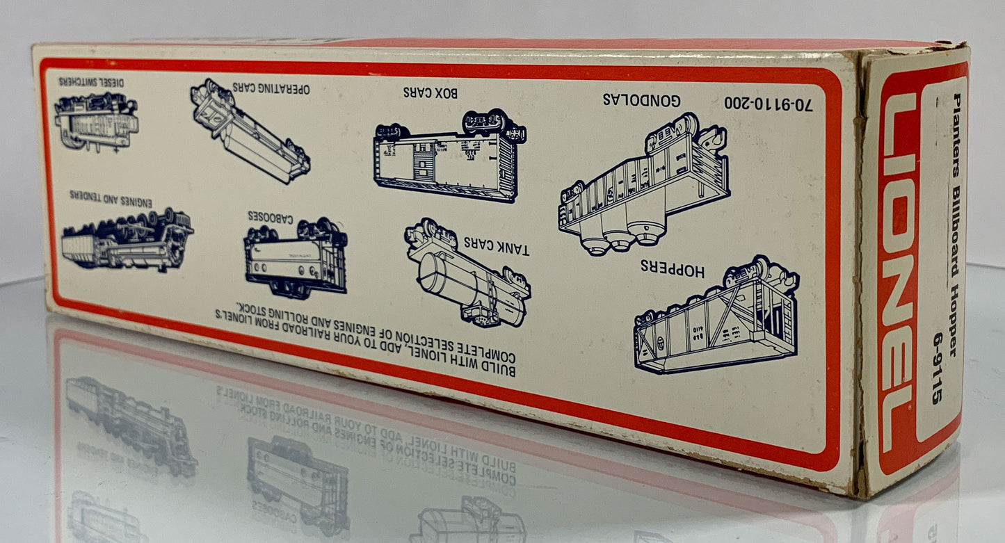 LIONEL • O GAUGE • 1974 Planters Billboard Hopper 6-9115 • NEW OLD STOCK