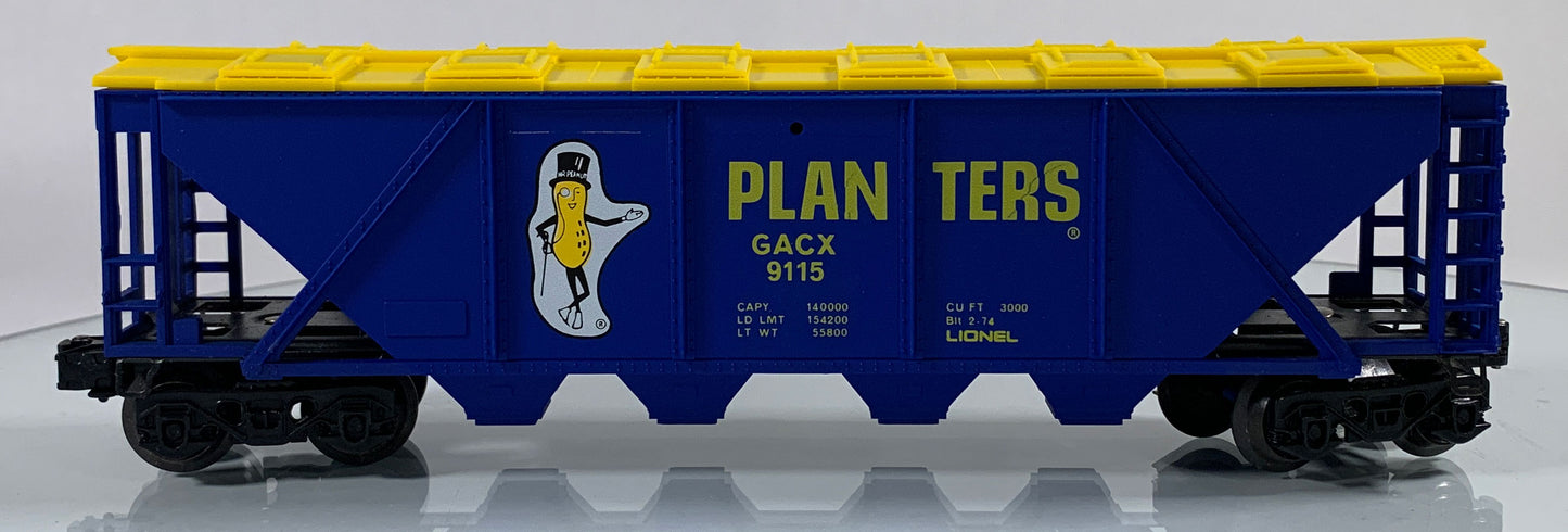 LIONEL • O GAUGE • 1974 Planters Billboard Hopper 6-9115 • NEW OLD STOCK
