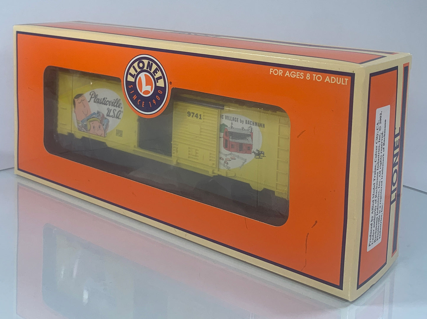 LIONEL • O GAUGE • 2002 Plasticville U.S.A. Boxcar 6-52262 • NEW OLD STOCK