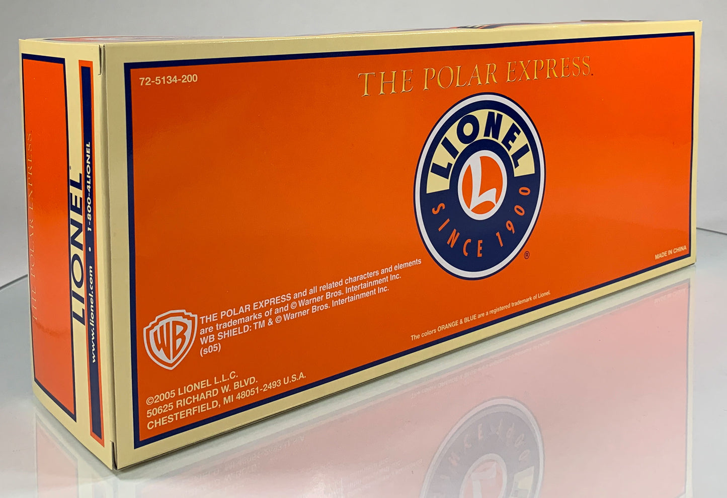 LIONEL • O GAUGE • 2005 The Polar Express Illuminated Baggage Car 6-25135 • NEW OLD STOCK