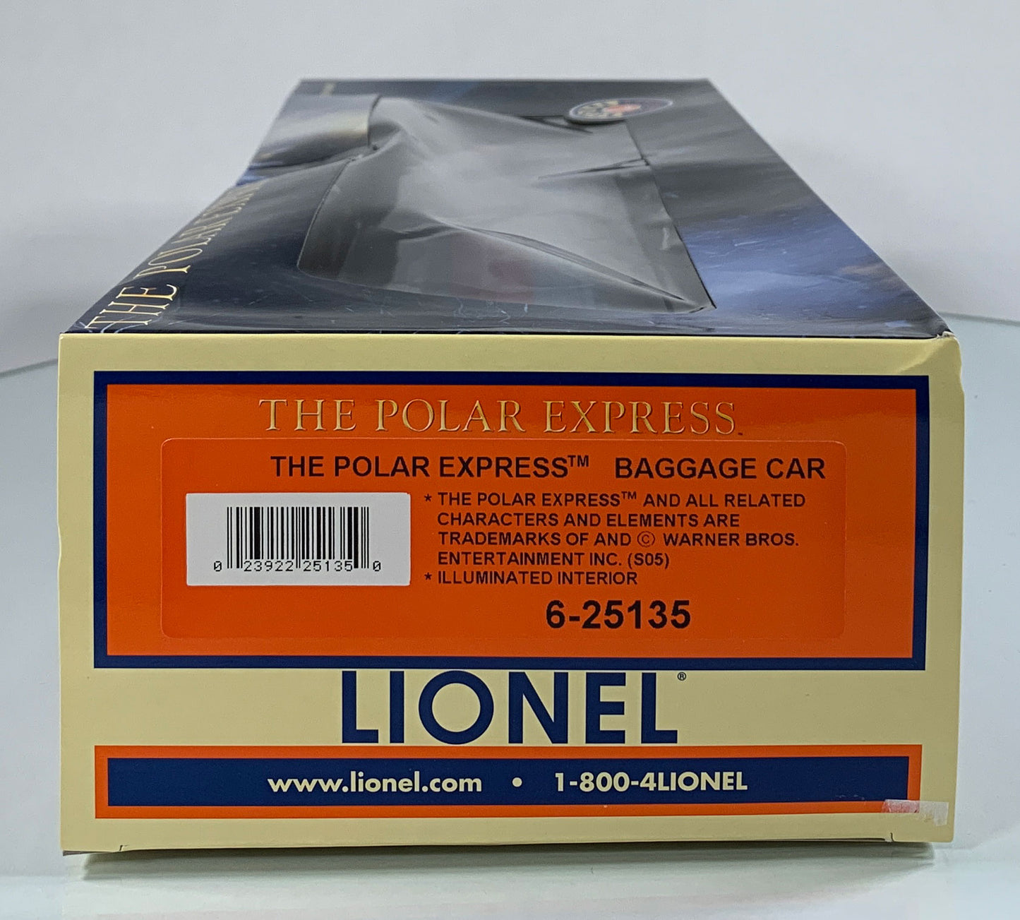 LIONEL • O GAUGE • 2005 The Polar Express Illuminated Baggage Car 6-25135 • NEW OLD STOCK