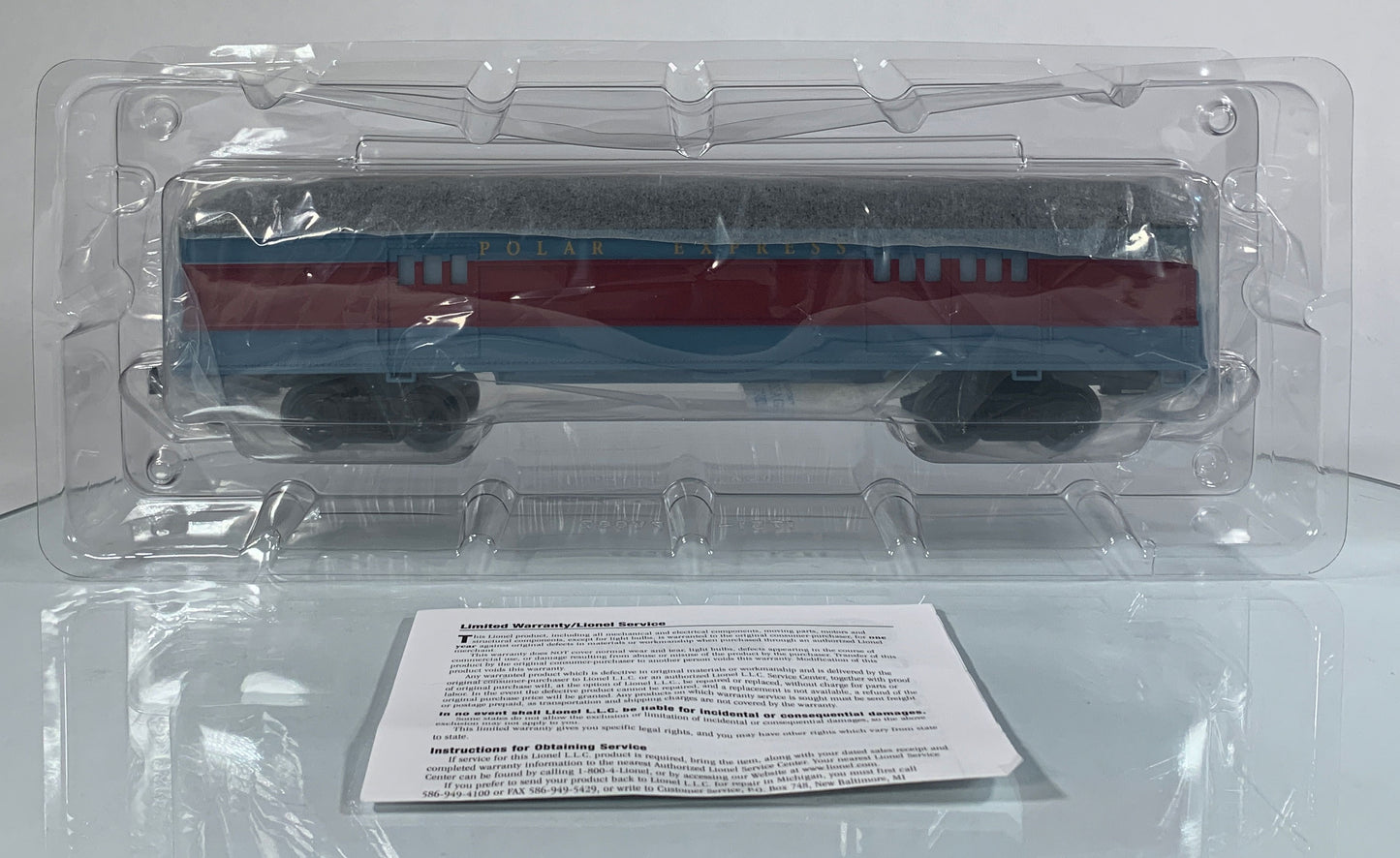 LIONEL • O GAUGE • 2005 The Polar Express Illuminated Baggage Car 6-25135 • NEW OLD STOCK