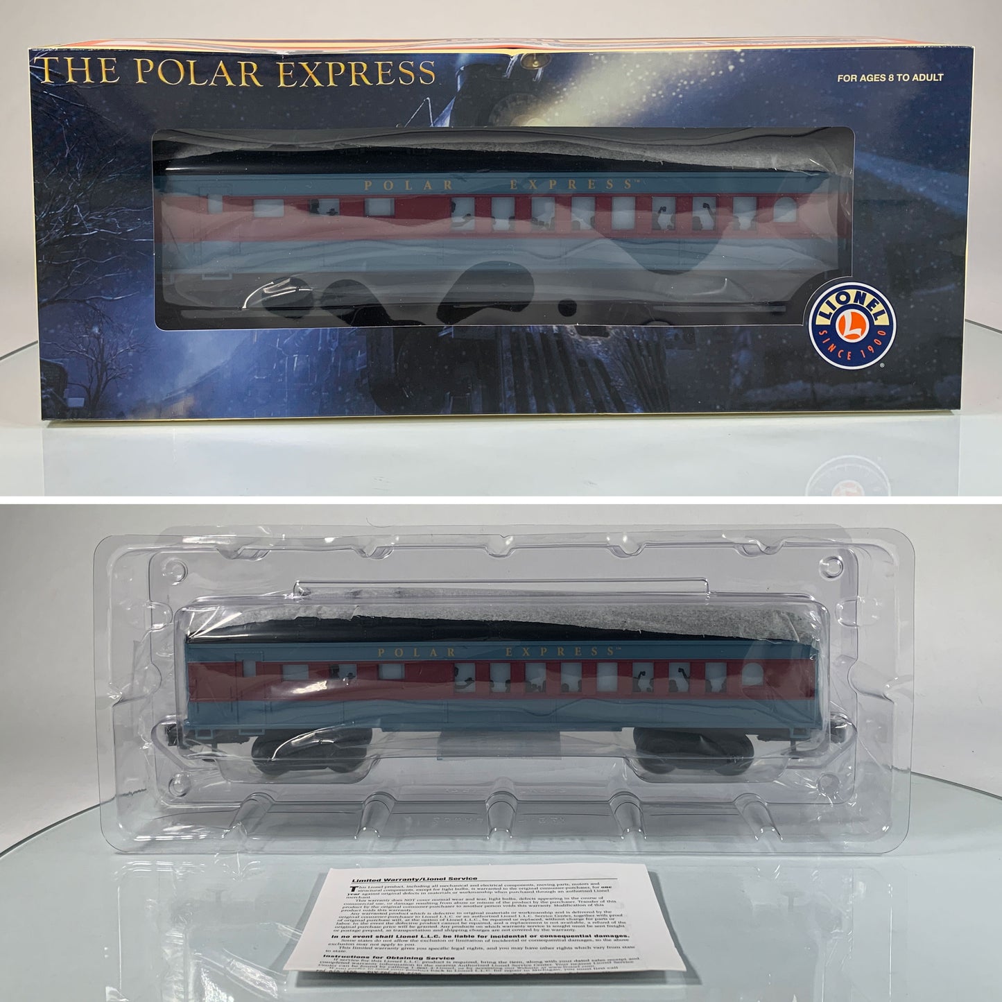 LIONEL • O GAUGE • 2005 The Polar Express Illuminated Diner Car 6-25134 • NEW OLD STOCK