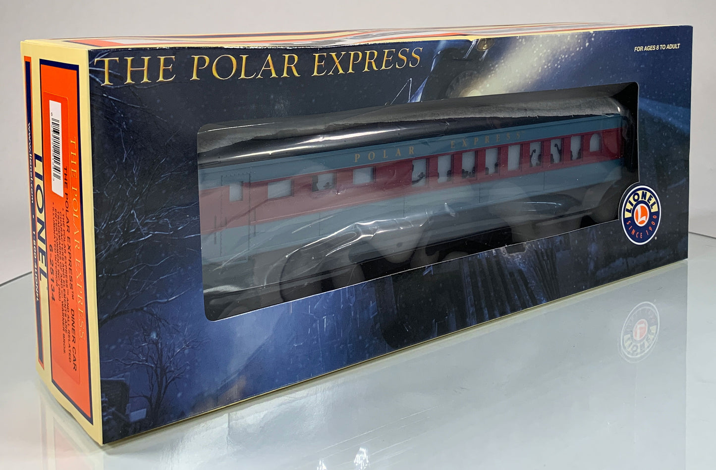 LIONEL • O GAUGE • 2005 The Polar Express Illuminated Diner Car 6-25134 • NEW OLD STOCK