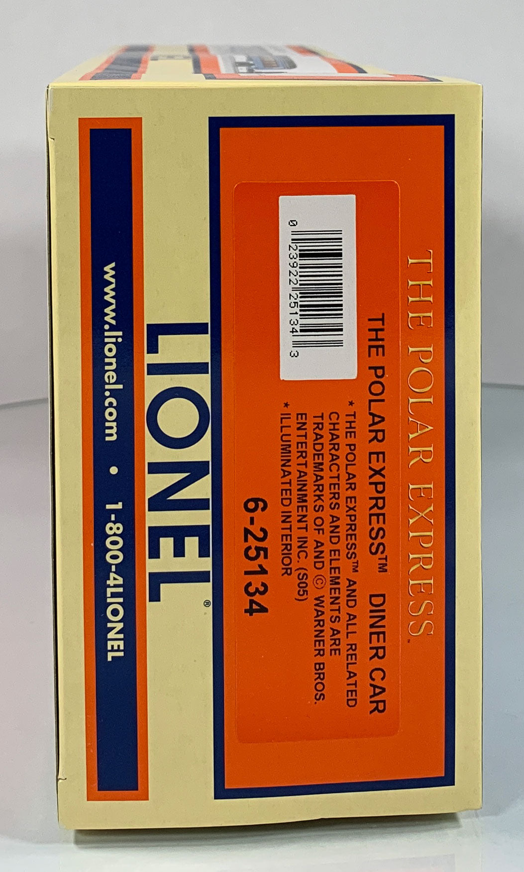 LIONEL • O GAUGE • 2005 The Polar Express Illuminated Diner Car 6-25134 • NEW OLD STOCK