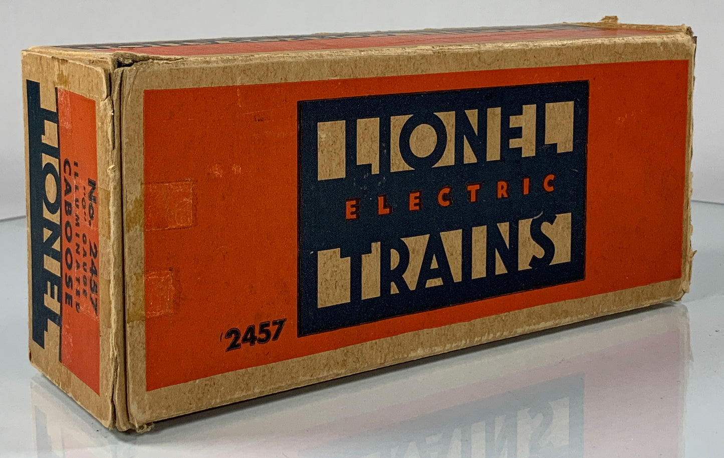 LIONEL • O GAUGE • 1945-1947 Postwar 2457 Illuminated Pennsylvania Caboose • Original Box • GOOD COND