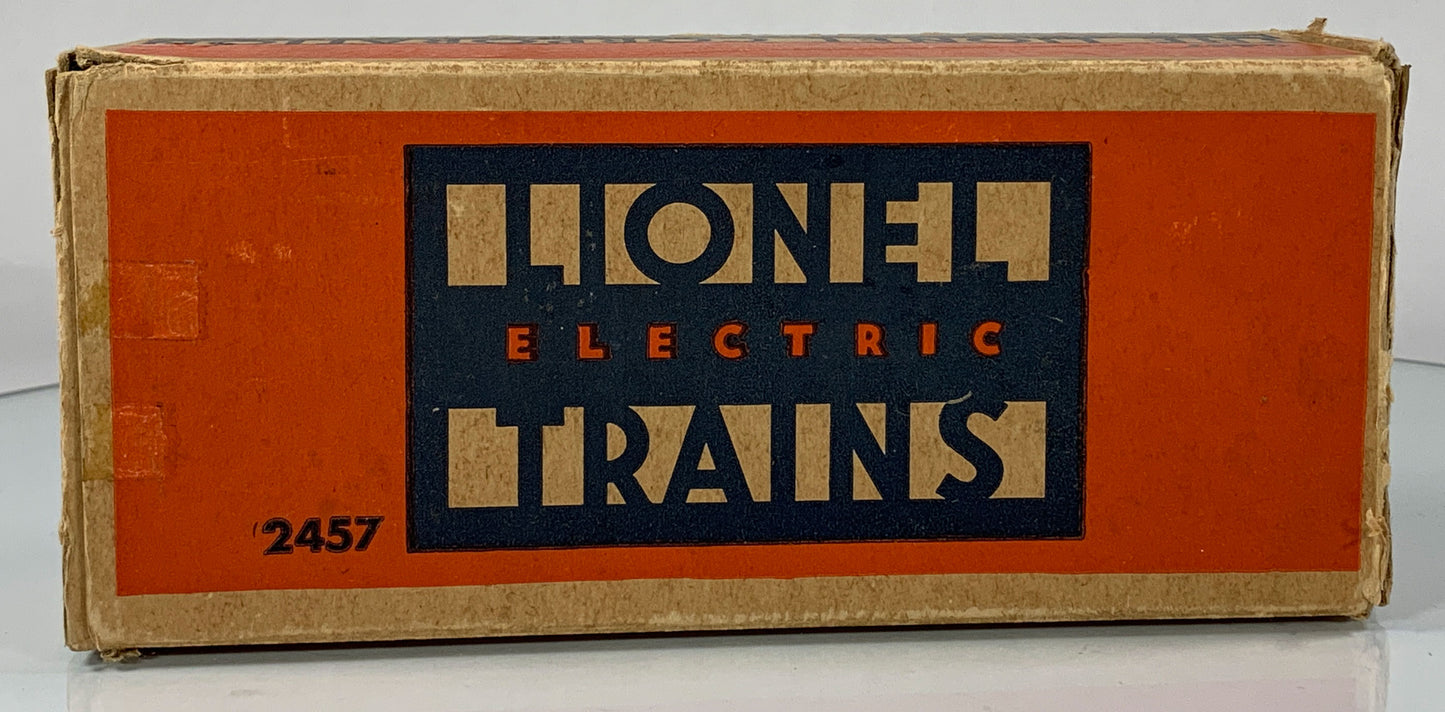 LIONEL • O GAUGE • 1945-1947 Postwar 2457 Illuminated Pennsylvania Caboose • Original Box • GOOD COND