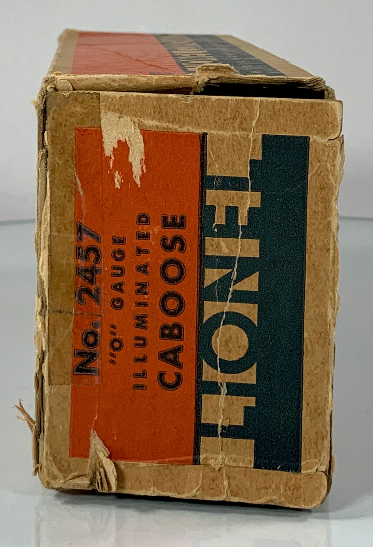 LIONEL • O GAUGE • 1945-1947 Postwar 2457 Illuminated Pennsylvania Caboose • Original Box • GOOD COND