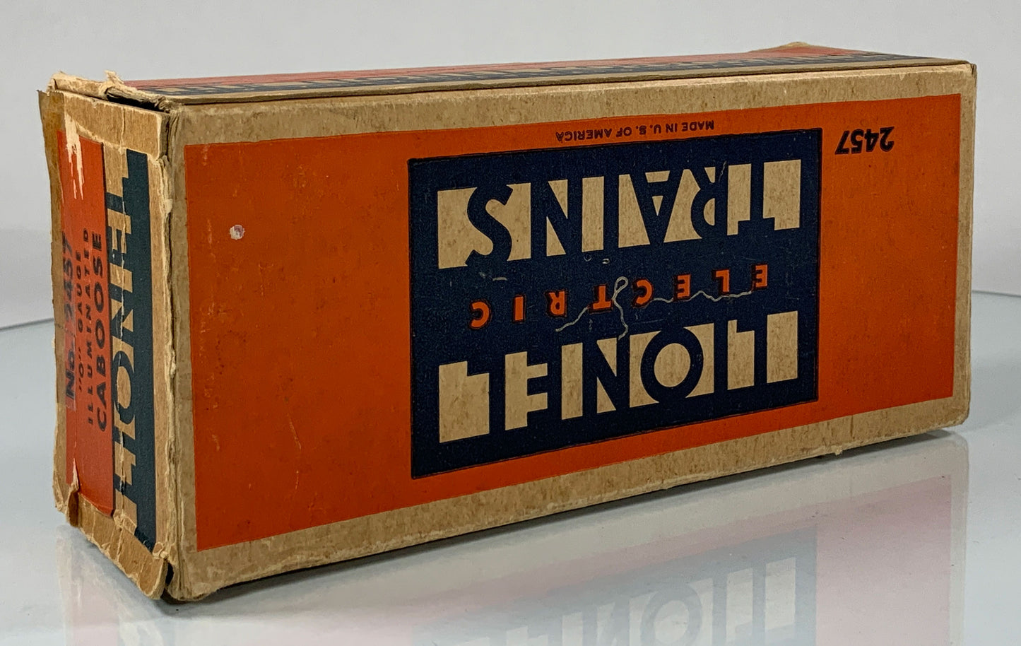 LIONEL • O GAUGE • 1945-1947 Postwar 2457 Illuminated Pennsylvania Caboose • Original Box • GOOD COND