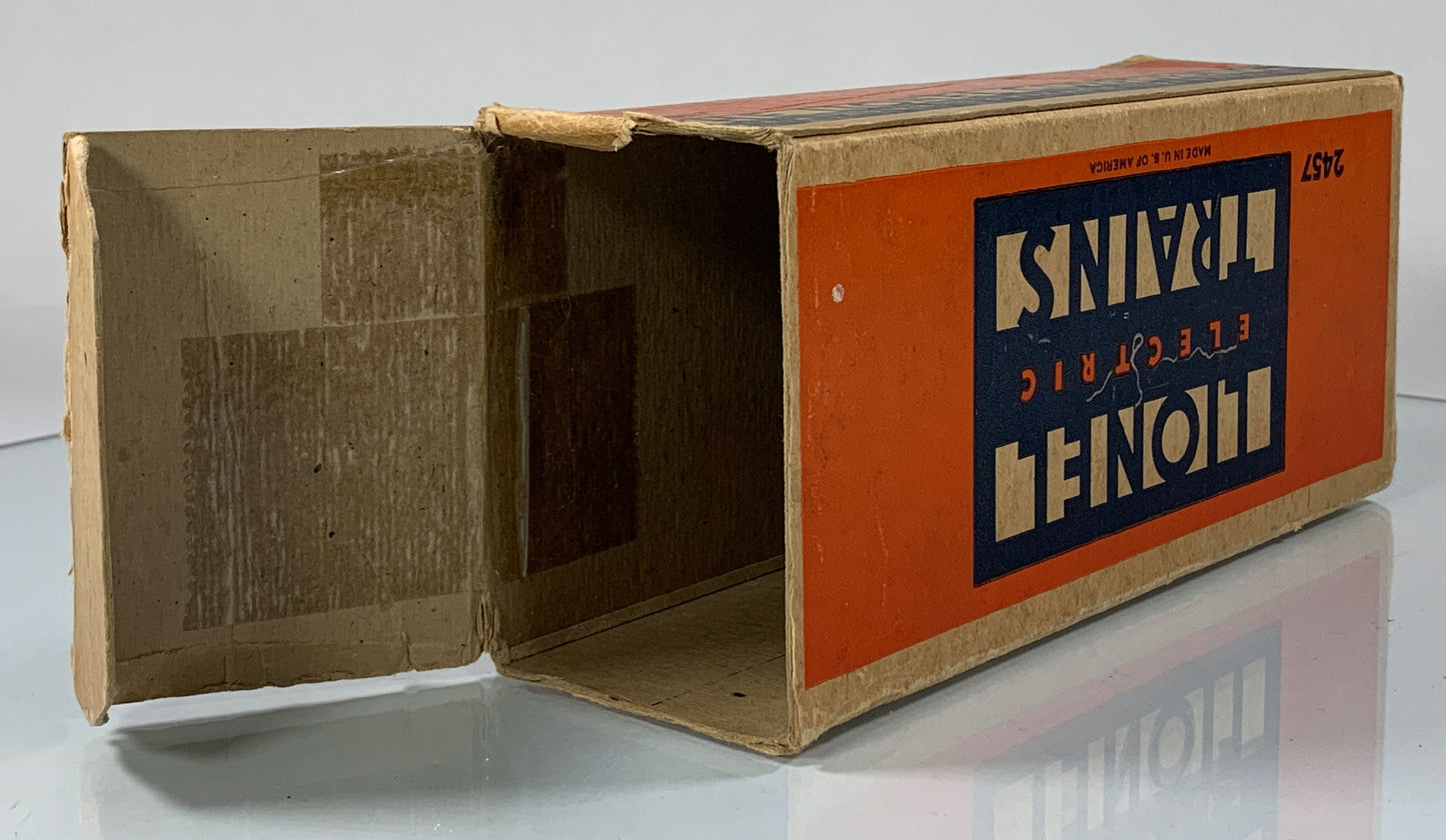 LIONEL • O GAUGE • 1945-1947 Postwar 2457 Illuminated Pennsylvania Caboose • Original Box • GOOD COND
