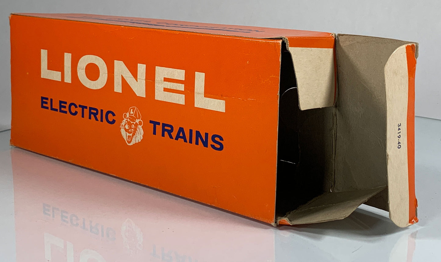 LIONEL • O GAUGE • 1959 Postwar 3419 Operating Helicopter Launching Flat Car • Original Box • EX COND