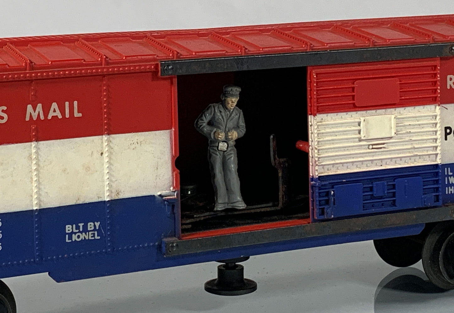 LIONEL • O GAUGE • 1959-1960 Postwar 3428 US Mail Operating Boxcar • Loose • GOOD COND