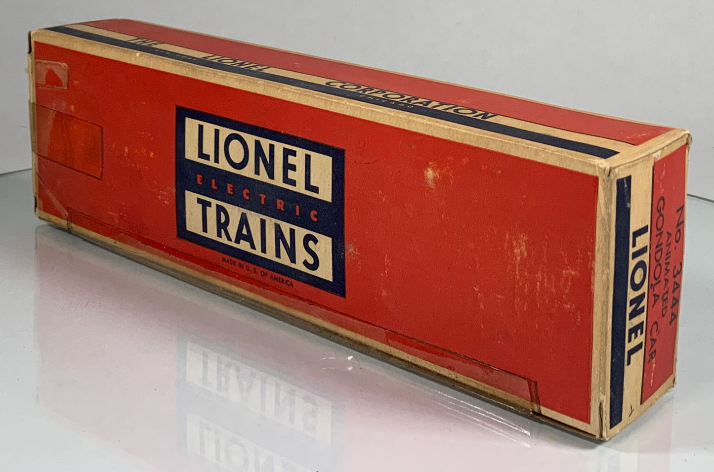 LIONEL • O GAUGE • 1957-59 Postwar 3444 Animated Gondola Car • Original Box • EX COND