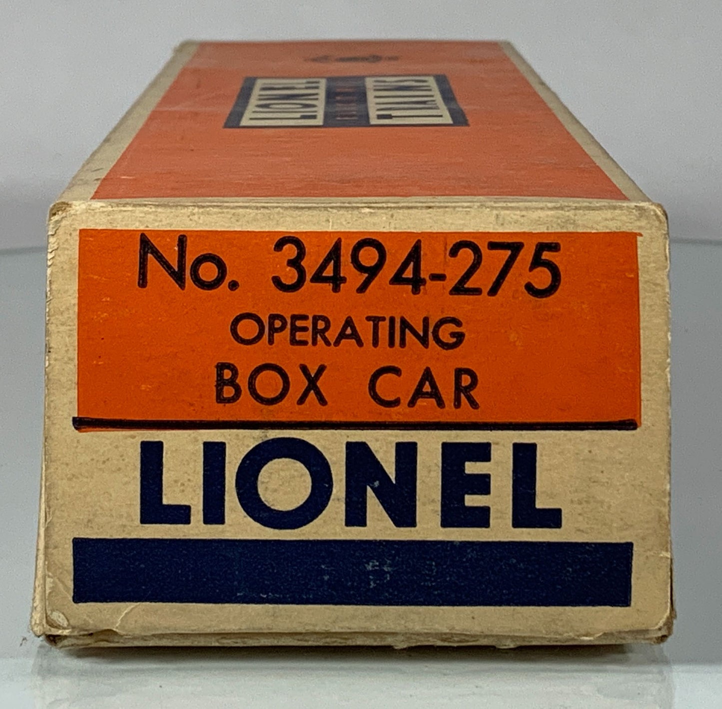 LIONEL • O GAUGE • 1956-1958 Postwar 3494-275 State of Maine Operating Boxcar w Orig Box • EX COND