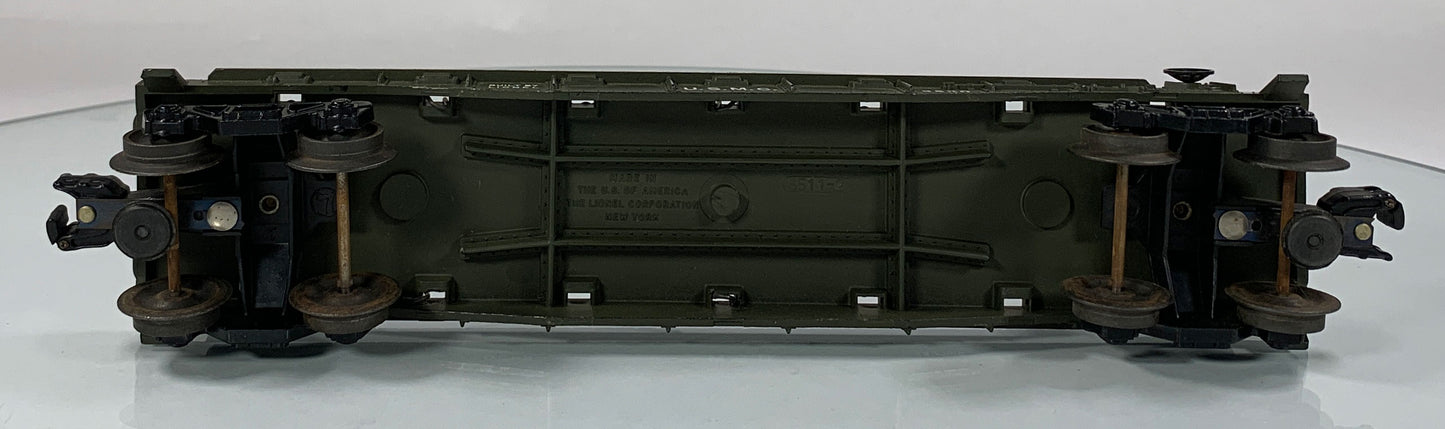 LIONEL • O GAUGE • 1960 Postwar 3820 USMC Submarine Flat Car • Loose • VERY GOOD COND