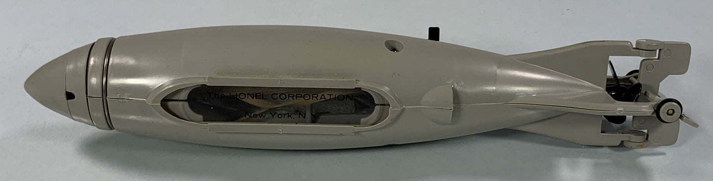 LIONEL • O GAUGE • 1960 Postwar 3820 USMC Submarine Flat Car • Loose • VERY GOOD COND