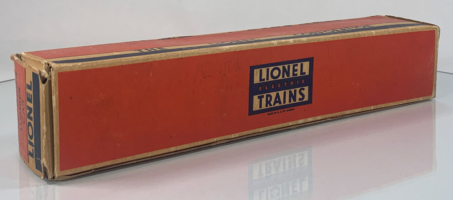 LIONEL • O GAUGE • 1957 Postwar 6264 Lumber Car • Original Box • VERY GOOD COND