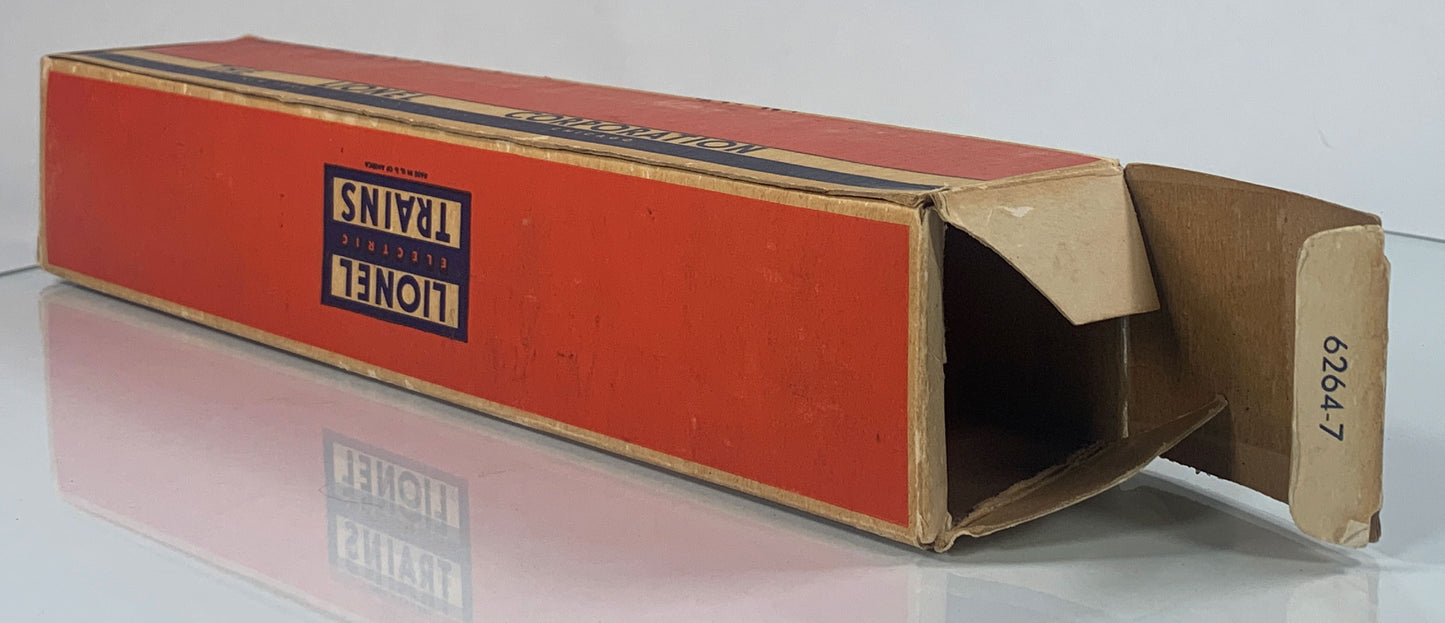 LIONEL • O GAUGE • 1957 Postwar 6264 Lumber Car • Original Box • VERY GOOD COND