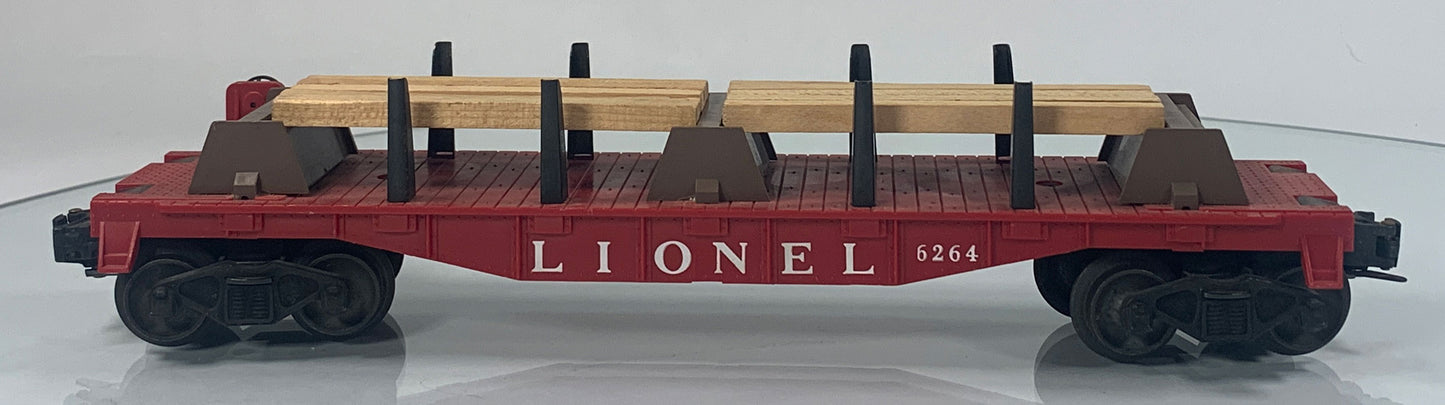 LIONEL • O GAUGE • 1957 Postwar 6264 Lumber Car • Original Box • VERY GOOD COND