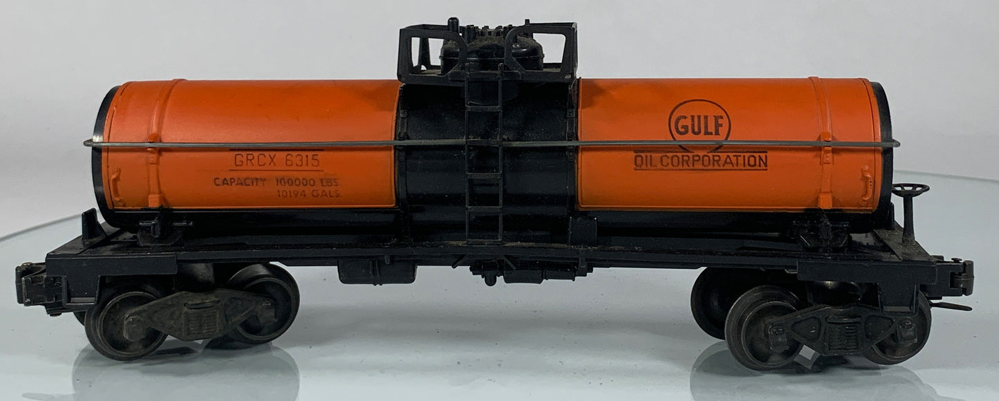 LIONEL • O GAUGE • 1968-1969 Postwar 6315 Gulf Tank Car • Loose • VG COND