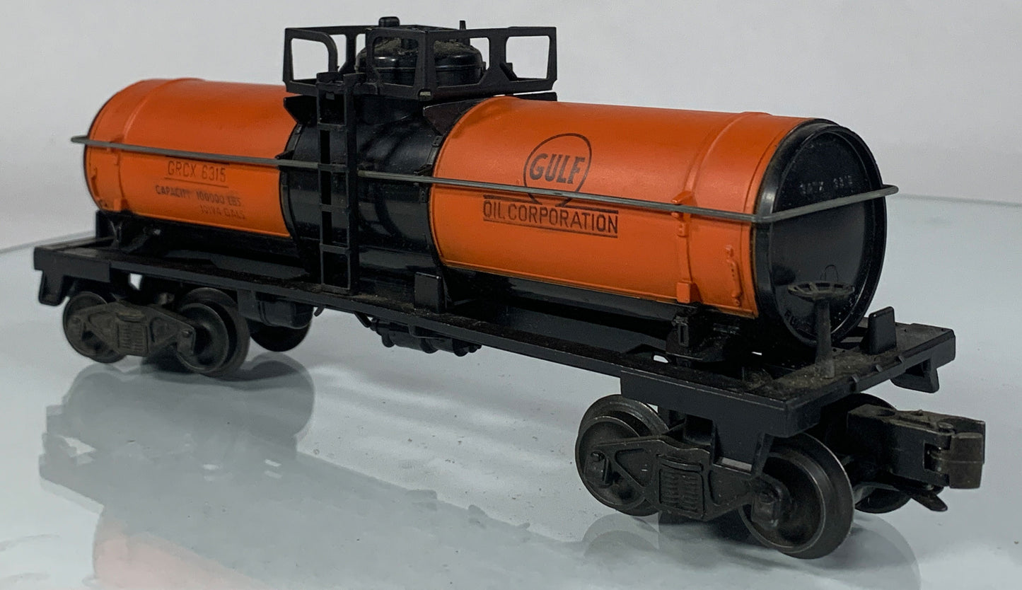 LIONEL • O GAUGE • 1968-1969 Postwar 6315 Gulf Tank Car • Loose • VG COND