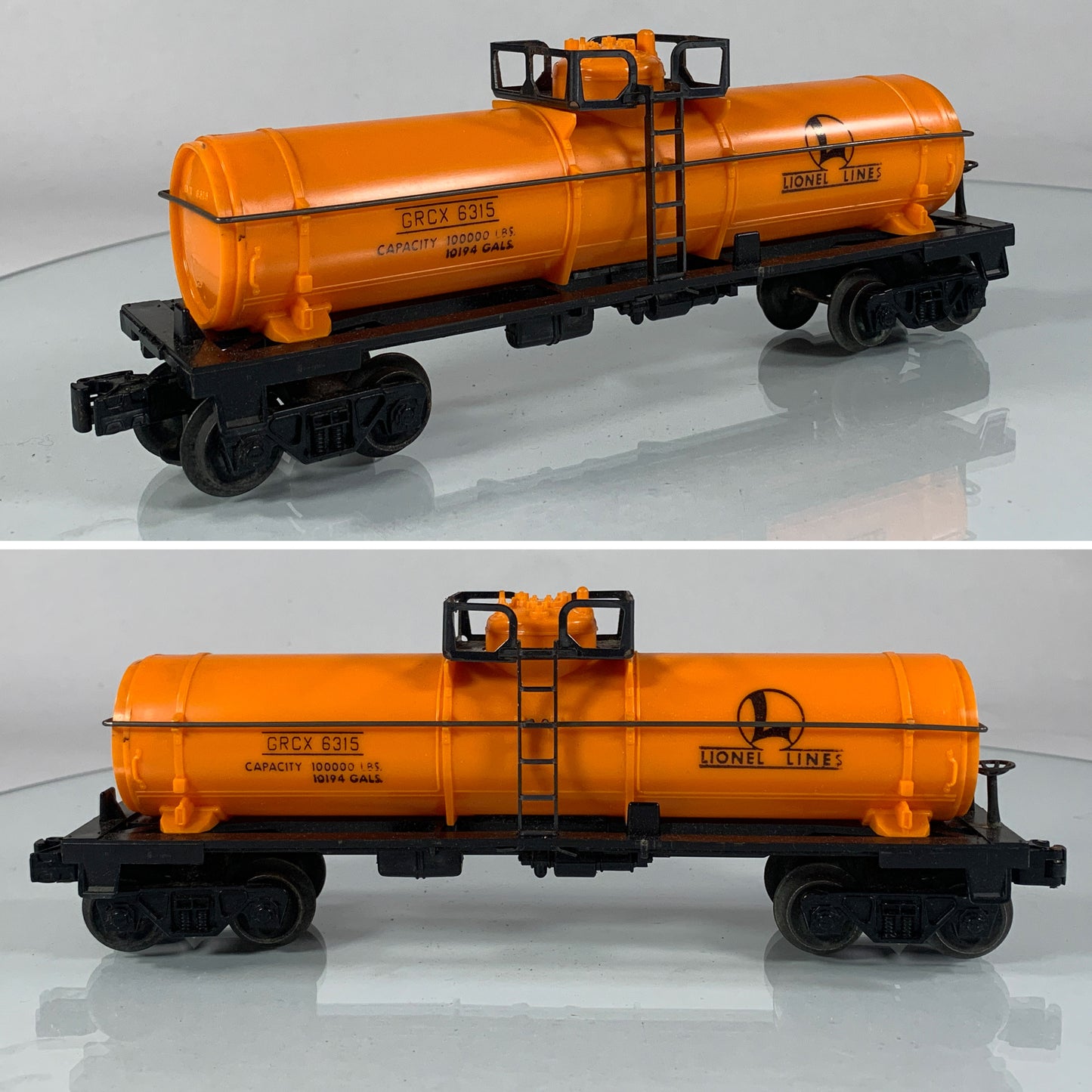 LIONEL • O GAUGE • 1968-1969 Postwar 6315 Lionel Lines Tank Car • Loose • VG COND