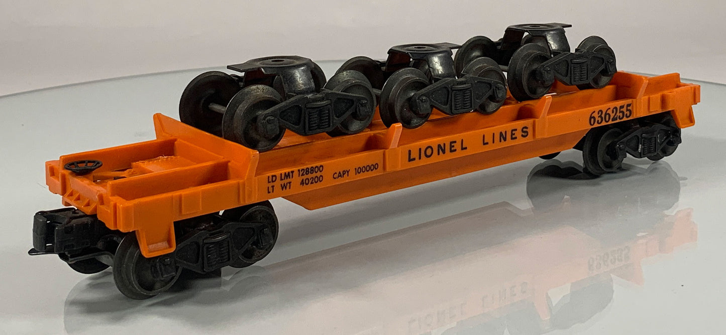 LIONEL • O GAUGE • 1955-1957 Postwar 6362 Rail Truck Car • Original Box • LIKE NEW COND