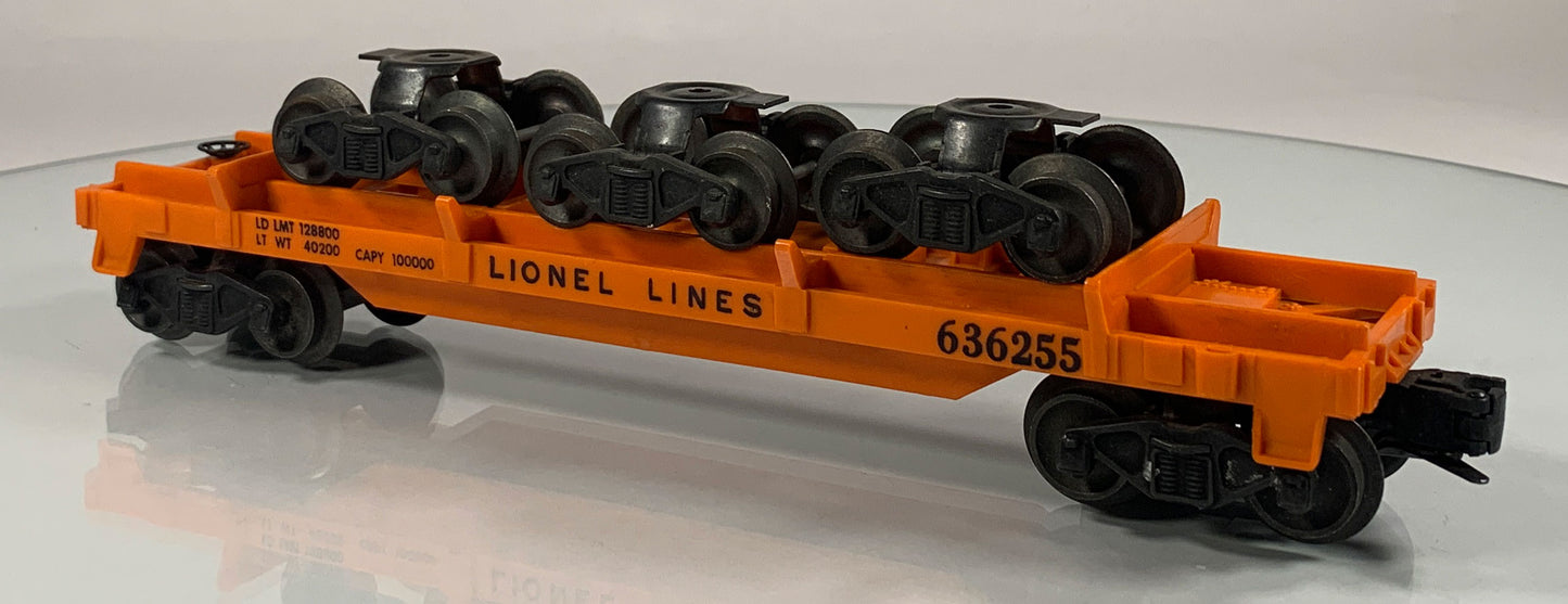 LIONEL • O GAUGE • 1955-1957 Postwar 6362 Rail Truck Car • Original Box • LIKE NEW COND