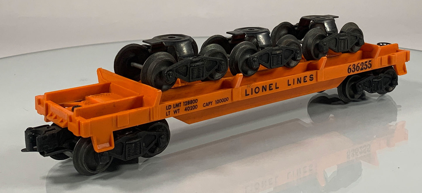 LIONEL • O GAUGE • 1955-1957 Postwar 6362 Rail Truck Car • Original Box • LIKE NEW COND