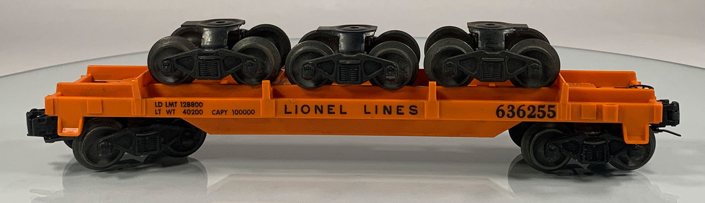 LIONEL • O GAUGE • 1955-1957 Postwar 6362 Rail Truck Car • Original Box • LIKE NEW COND