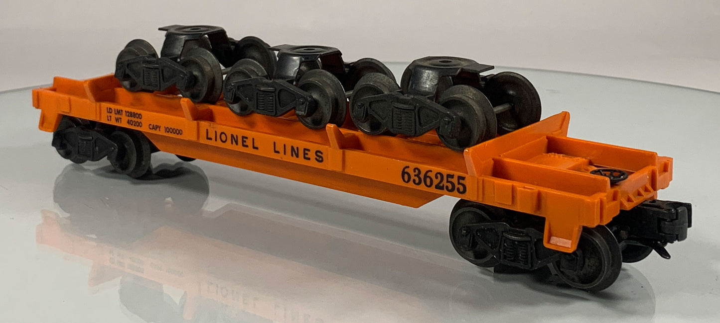 LIONEL • O GAUGE • 1955-1957 Postwar 6362 Rail Truck Car • Original Box • LIKE NEW COND