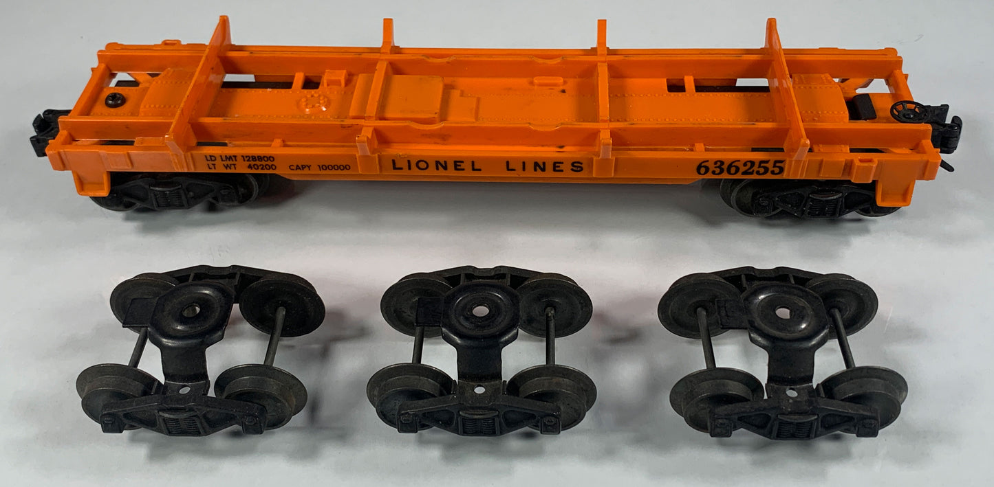LIONEL • O GAUGE • 1955-1957 Postwar 6362 Rail Truck Car • Original Box • LIKE NEW COND