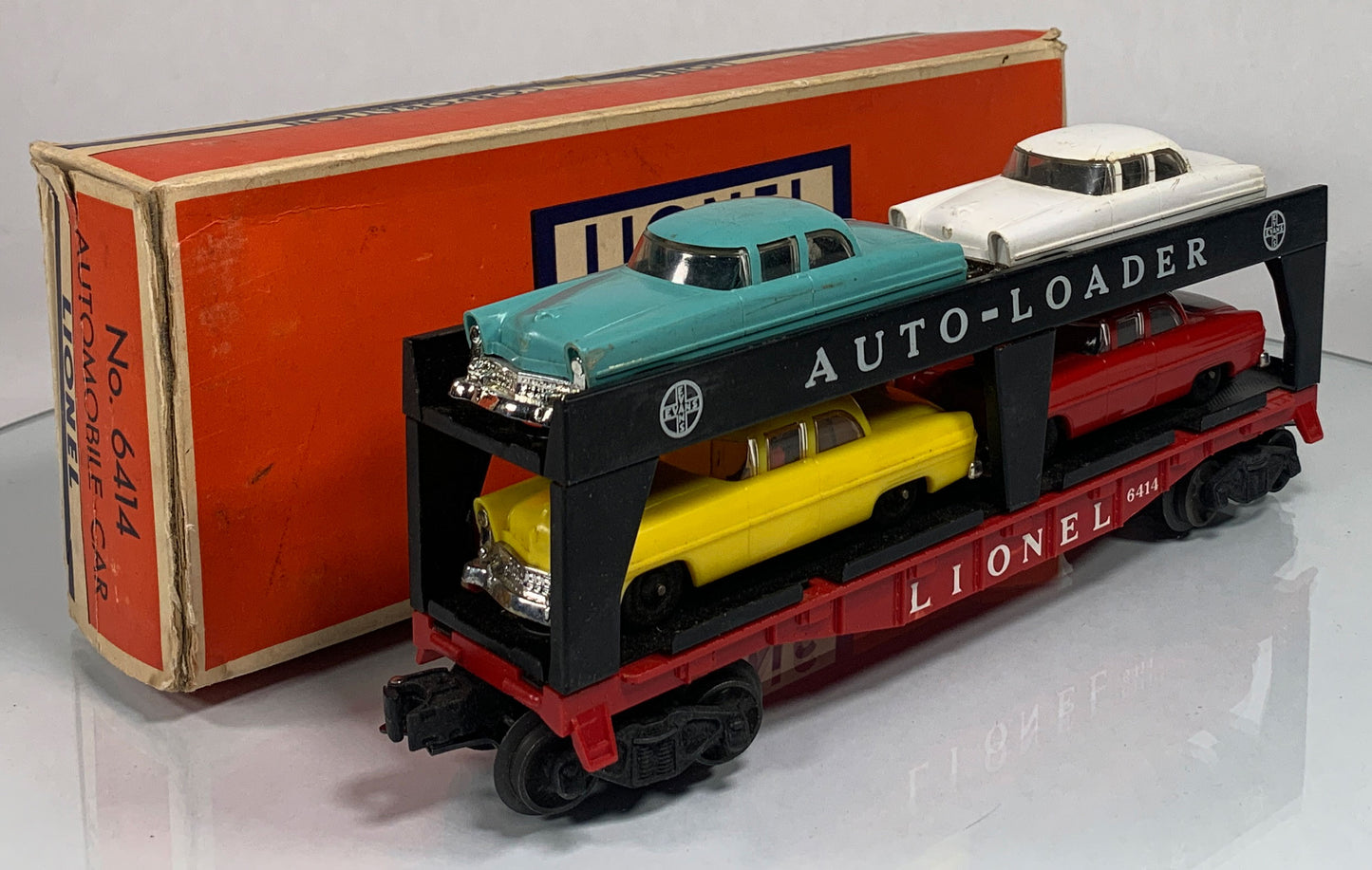 LIONEL • O GAUGE • 1957-59 Postwar 6414 Evans Automobile Car • Original Box • EX COND