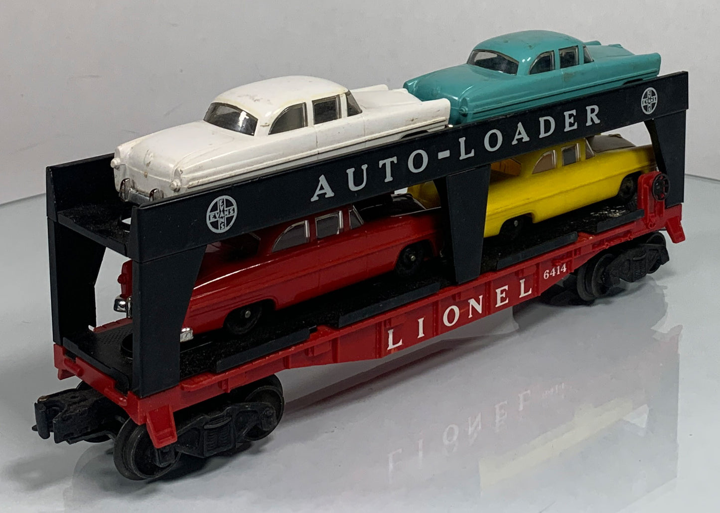 LIONEL • O GAUGE • 1957-59 Postwar 6414 Evans Automobile Car • Original Box • EX COND