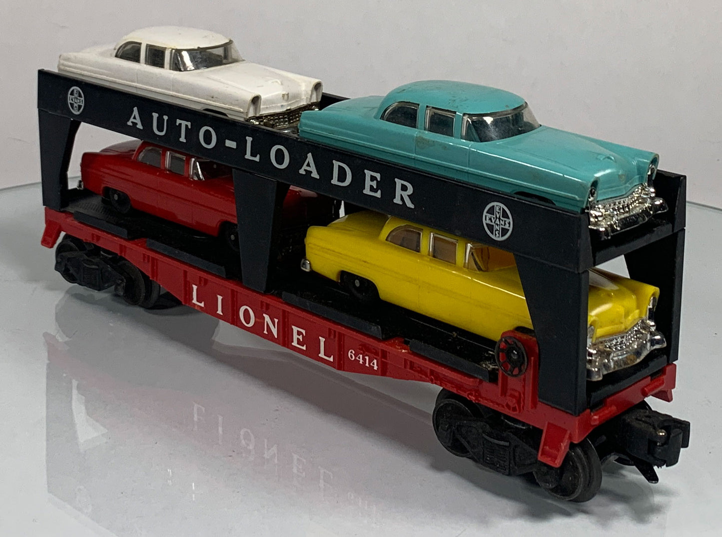LIONEL • O GAUGE • 1957-59 Postwar 6414 Evans Automobile Car • Original Box • EX COND