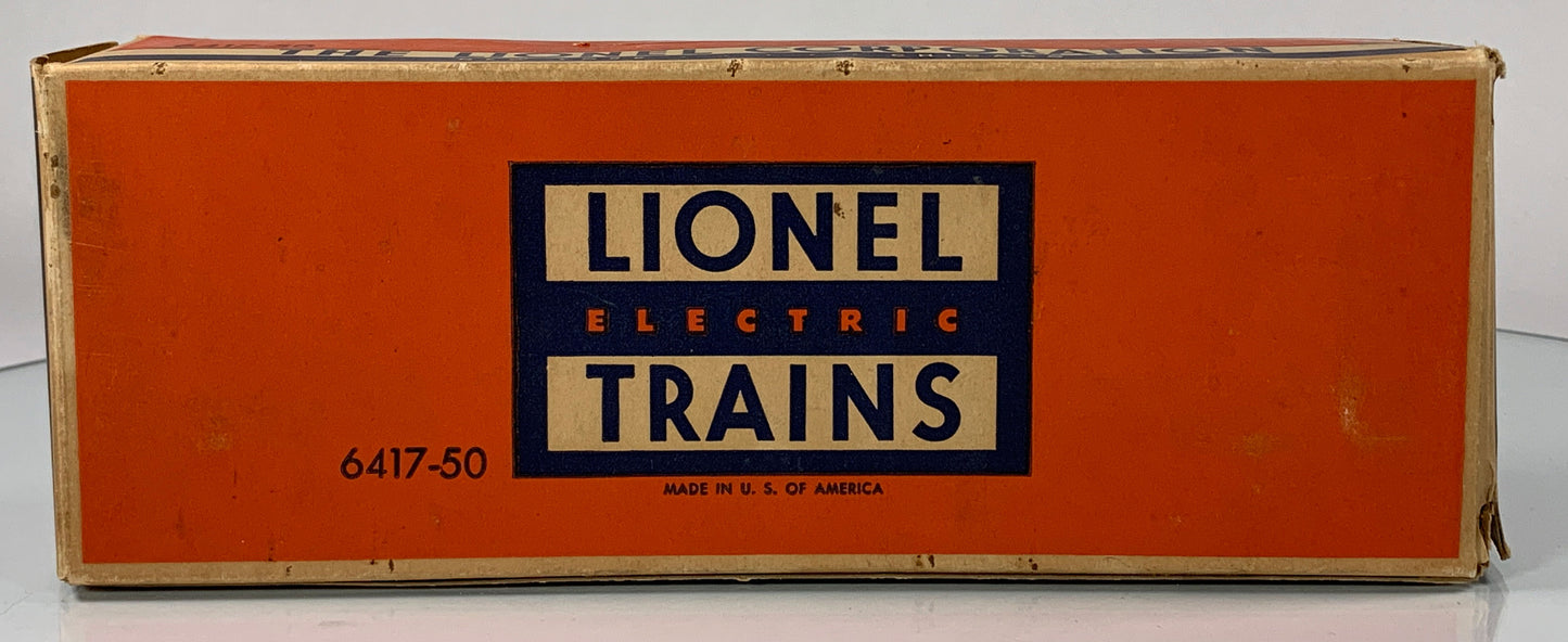 LIONEL • O GAUGE • 1954 Postwar 6417-50 Illuminated Lehigh Valley Caboose • Original Box • EXCELLENT COND