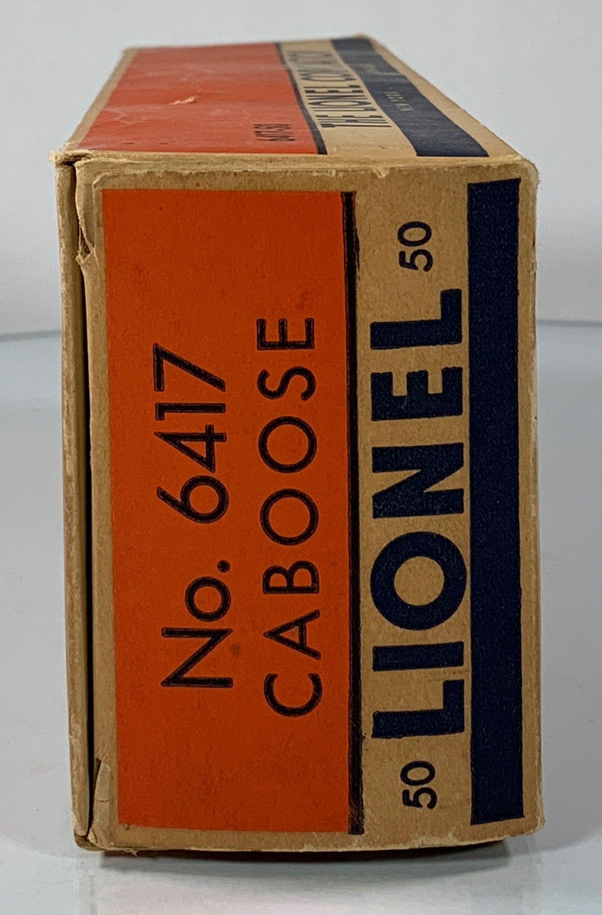 LIONEL • O GAUGE • 1954 Postwar 6417-50 Illuminated Lehigh Valley Caboose • Original Box • EXCELLENT COND