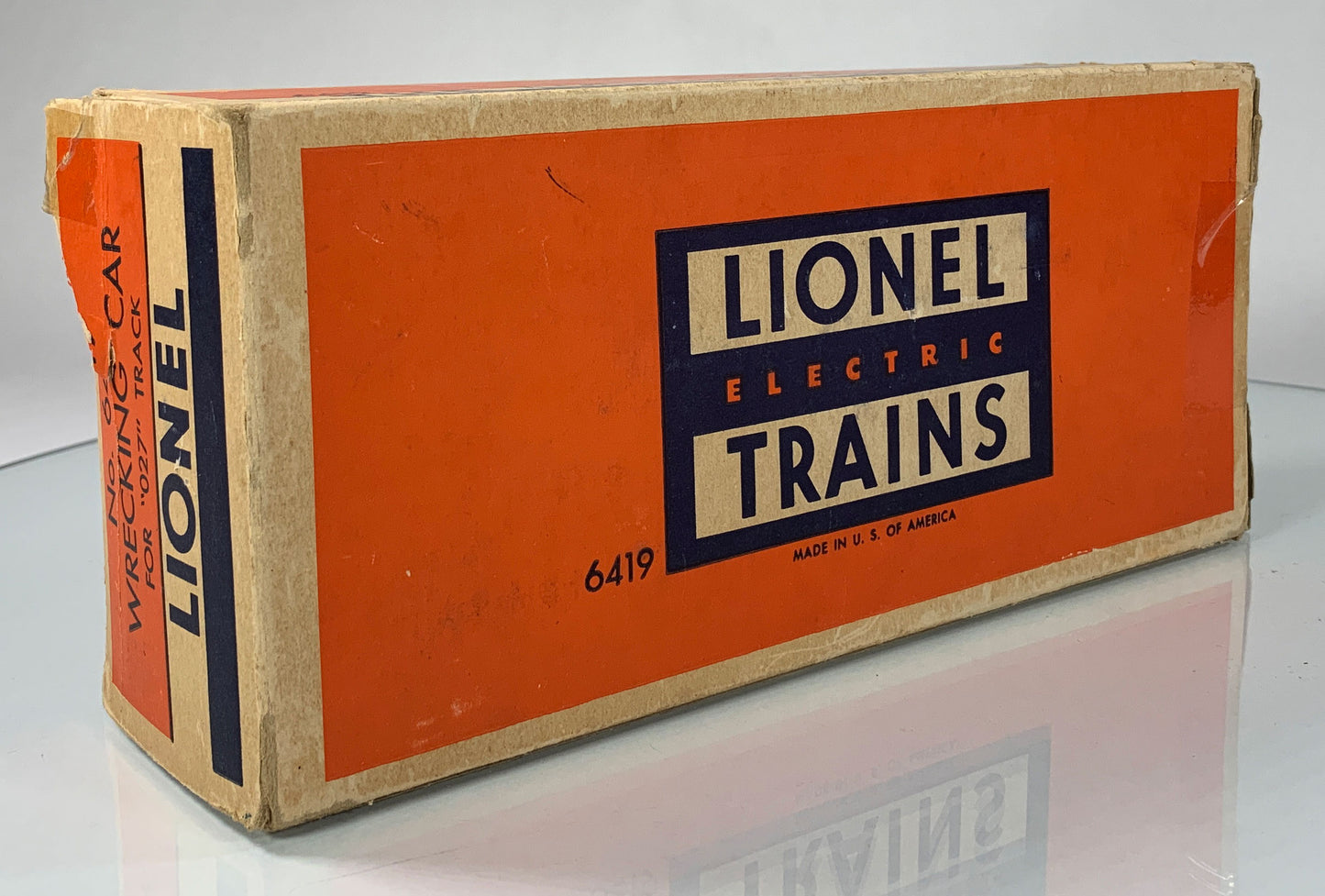 LIONEL • O GAUGE • 1952-1955 Postwar 6419 D L & W Wrecking Car Caboose • Original Box • EXCELLENT COND