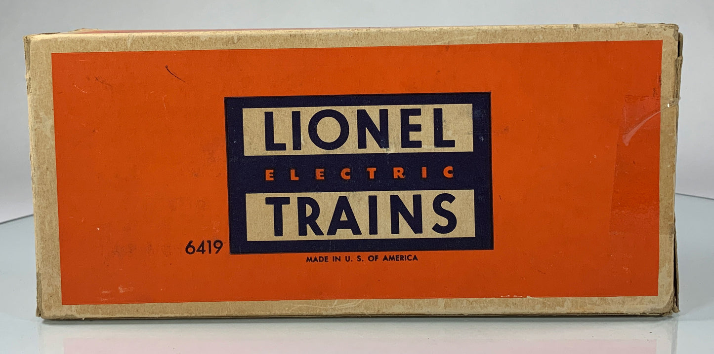 LIONEL • O GAUGE • 1952-1955 Postwar 6419 D L & W Wrecking Car Caboose • Original Box • EXCELLENT COND