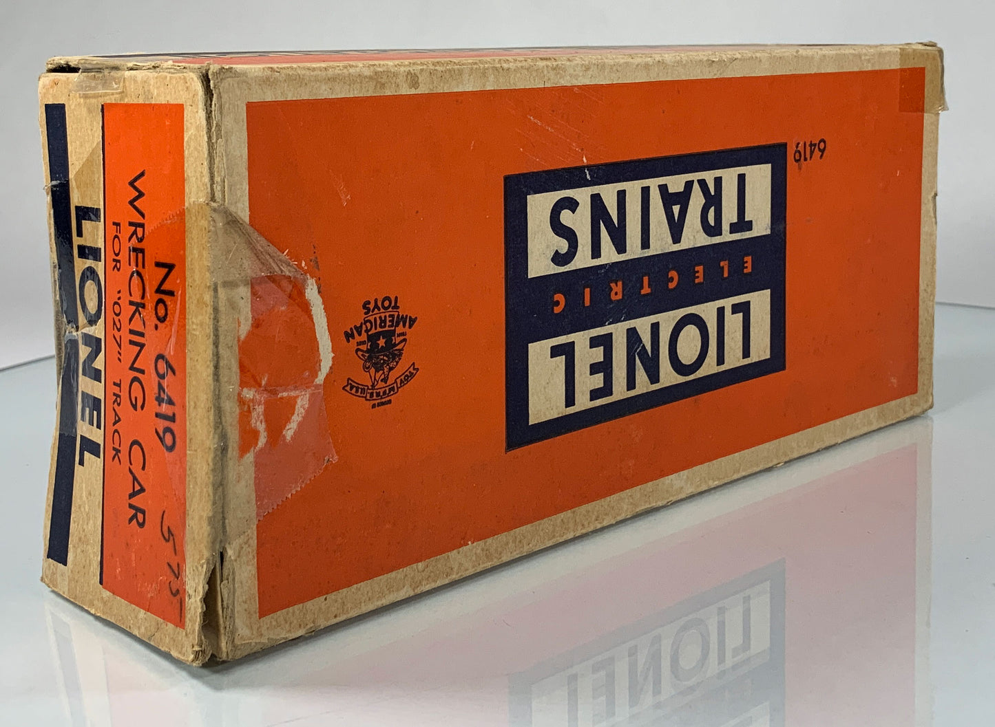 LIONEL • O GAUGE • 1952-1955 Postwar 6419 D L & W Wrecking Car Caboose • Original Box • EXCELLENT COND